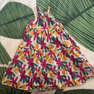 Okaidi tiered floral summer long dress